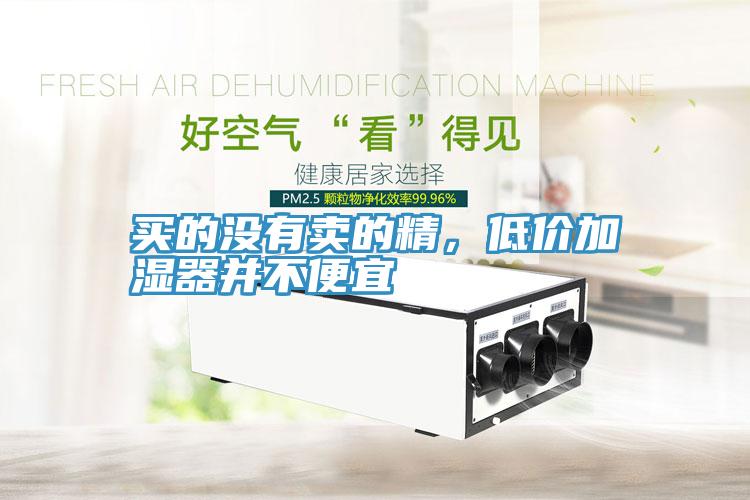 买的没有卖的精，低价加湿器并不便宜