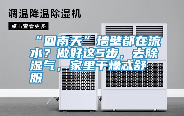 “回南天”墙壁都在流水？做好这5步，去除湿气，家里干燥忒舒服
