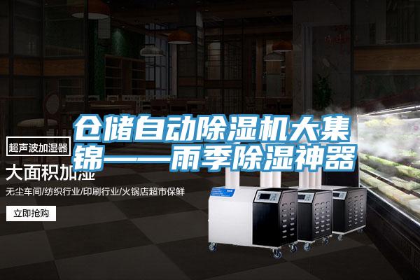 仓储自动泡芙短视频APP官方下载地址大集锦——雨季除湿神器