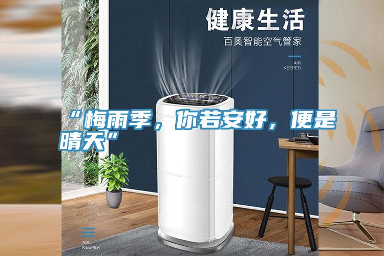 “梅雨季，你若安好，便是晴天”