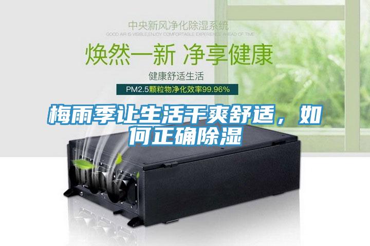 梅雨季让生活干爽舒适，如何正确除湿