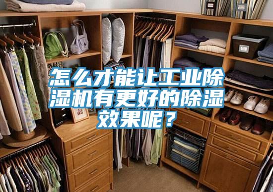 怎么才能让工业泡芙短视频APP官方下载地址有更好的除湿效果呢？