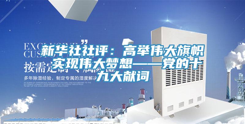 新华社社评：高举伟大旗帜 实现伟大梦想——党的十九大献词