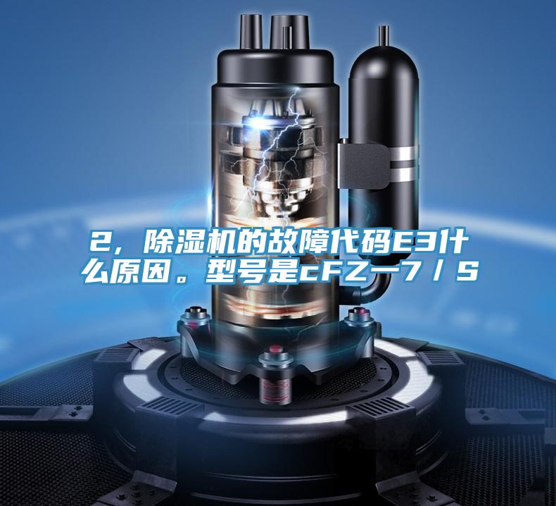 2, 泡芙短视频APP官方下载地址的故障代码E3什么原因。型号是cFZ一7／S