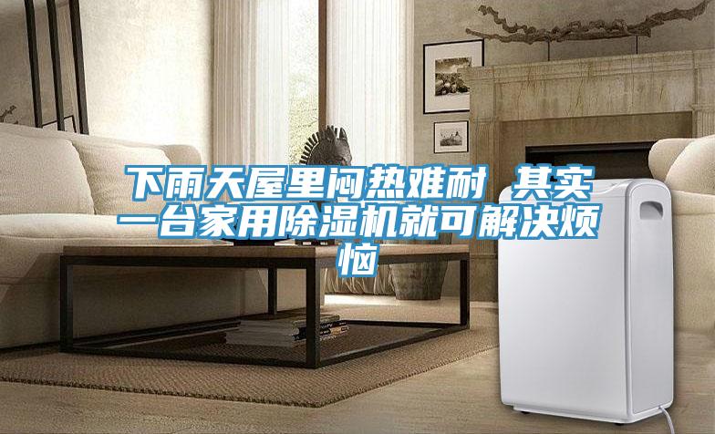 下雨天屋里闷热难耐 其实一台家用泡芙短视频APP官方下载地址就可解决烦恼