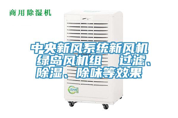 中央新风系统新风机 绿岛风机组  过滤、除湿、除味等效果