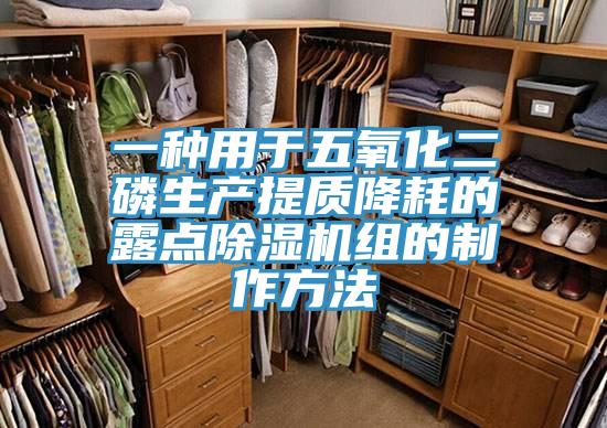 一种用于五氧化二磷生产提质降耗的露点泡芙短视频APP官方下载地址组的制作方法