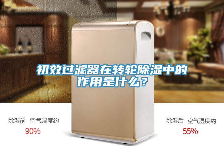 初效过滤器在转轮除湿中的作用是什么？