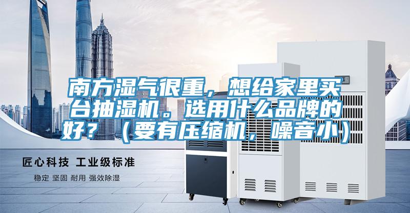 南方湿气很重，想给家里买台抽湿机。选用什么品牌的好？（要有压缩机，噪音小）