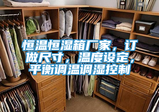 恒温恒湿箱厂家，订做尺寸，温度设定，平衡调温调湿控制