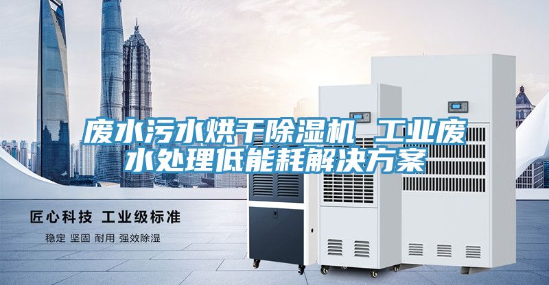 废水污水烘干泡芙短视频APP官方下载地址 工业废水处理低能耗解决方案