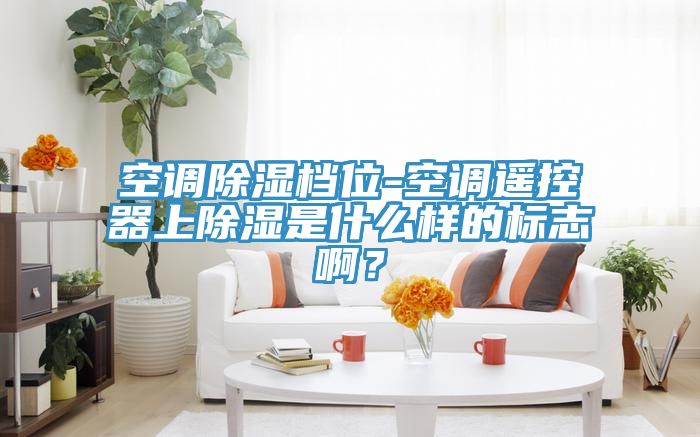空调除湿档位-空调遥控器上除湿是什么样的标志啊？